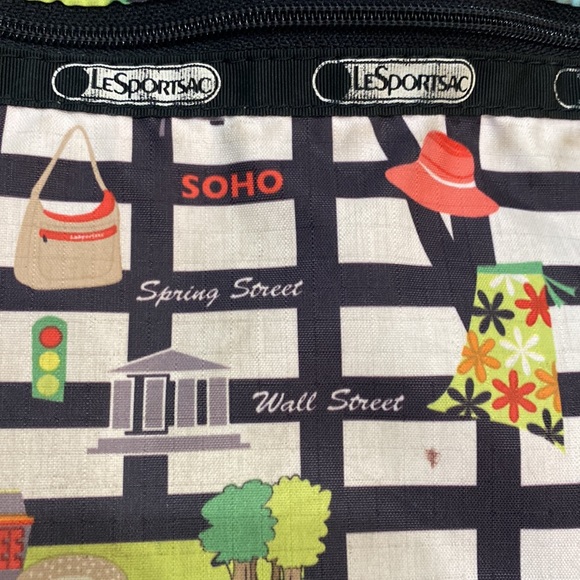 Lesportsac Bags Lesportsac Vintage Nyc Manhattan Grid Map City